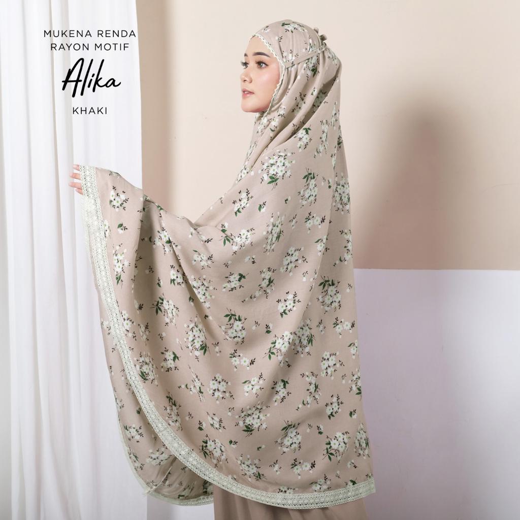 MUKENA BALI TASIK - MUKENA RENDA RAYON DEWASA MOTIF ALIKA