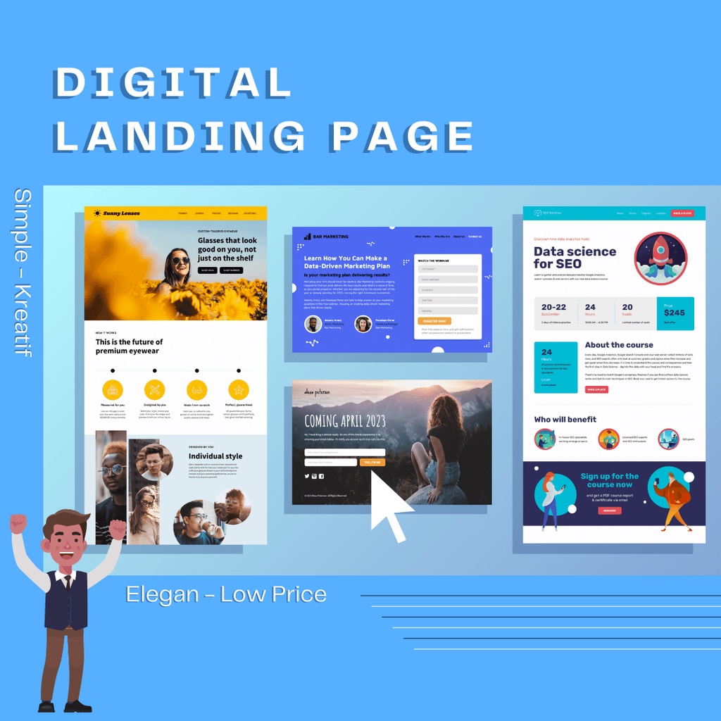Landing Page UMKM, landingpage Produk, Landingpage Jasa (Gratis hosting /bukan blogspot)