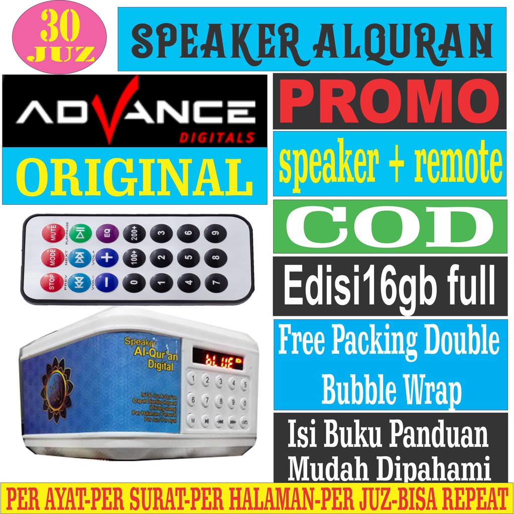 SPEAKER ALQURAN 30 JUZ 16GB FULL/SPEAKER MUROTTAL ALQURAN 30 JUZ LENGKAP