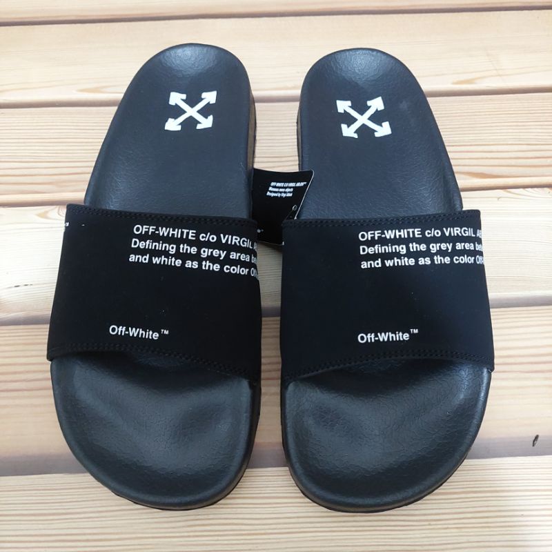 Sandal Slide Pria Sandal Off-White sandal selop sendal slipon hitam Sendal Pria Casual Sandal Distro