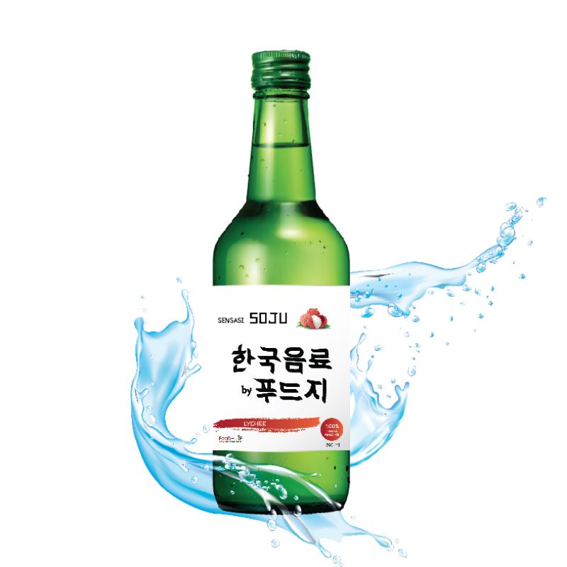 SOJU HALAL - TANPA ALKOHOL - Rasa Lychee