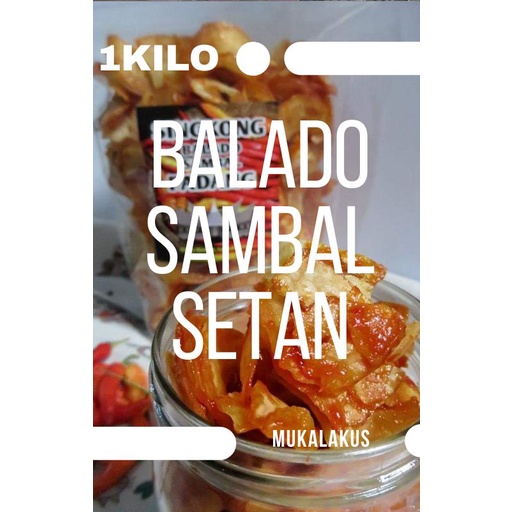 

MAKANAN RINGAN CEMILAN SEHAT KERIPIK SINGKONG SAMBAL BALADO 1KG