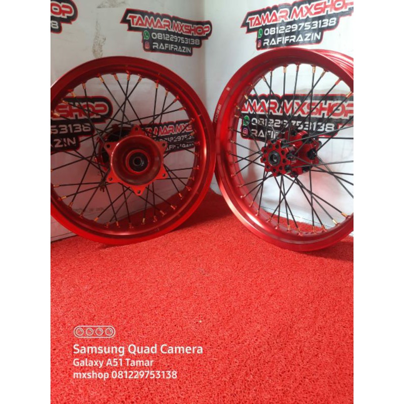 Wheelset Supermoro CRF Ring 17 Roda Sumo CRF150L Velg 300/350