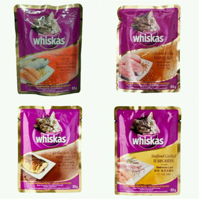 PROMO MURAH Whiskas 85gr wet food whiskas basah  per box isi 24pc