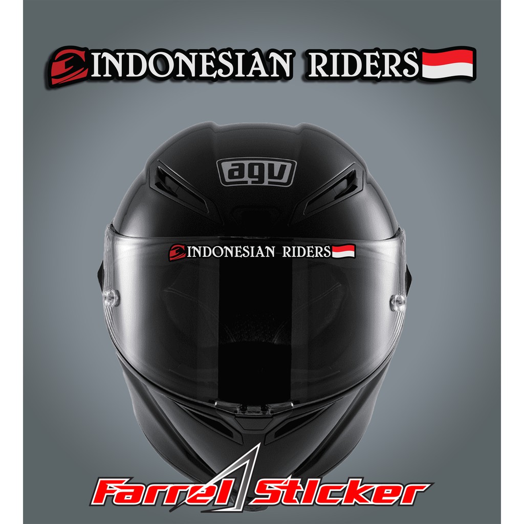 stiker HELM sticker INDONESIAN RIDERS