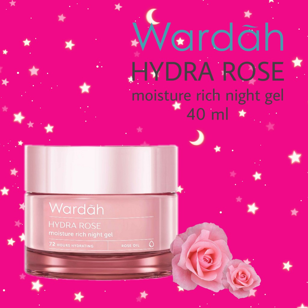 WARDAH Hydra Rose Moisture Rich Night Gel 40 ml