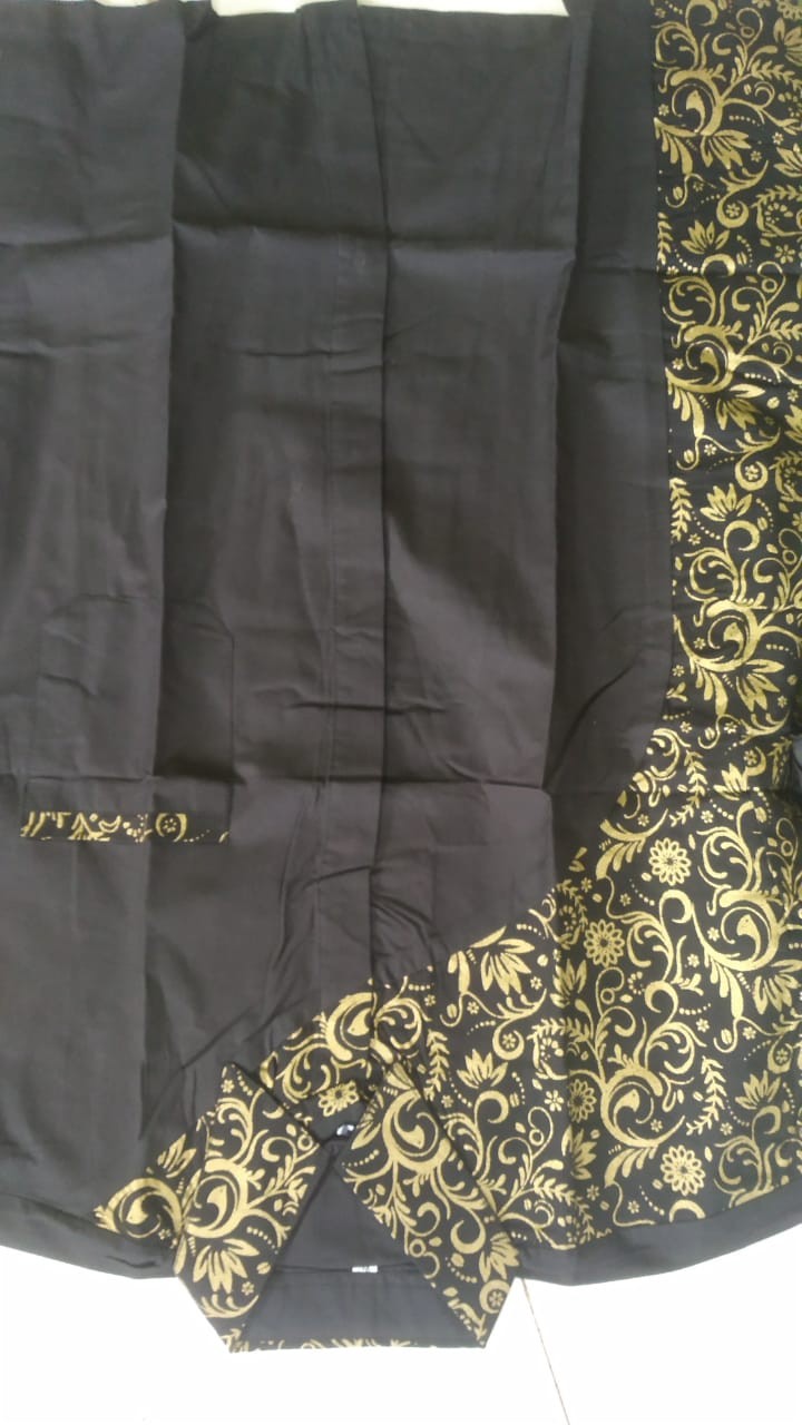 New Murah Batik Kemeja Hem Pria Motif Prada Kombinasi Merah Baju Kantor Seragam Alkhalis01