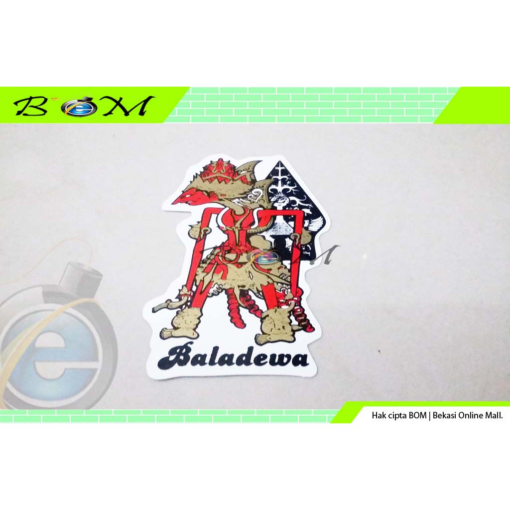 

sticker stiker gambar karakter wayang kulit bala dewa baladewa