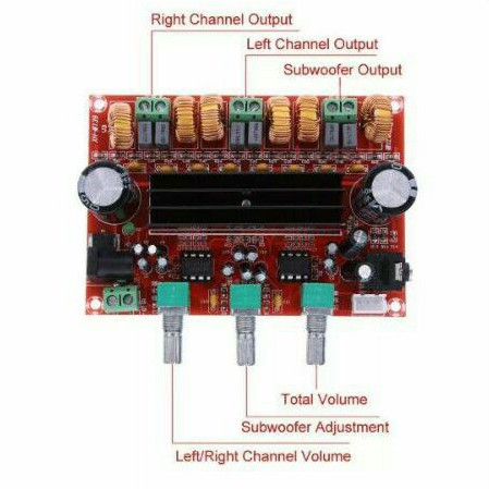 XH-M139 TPA3116D2 2x50W + 100W Subwoofer Kit Digital Power Amplifier 2.1 Channel Tpa3116d2 TPA3116