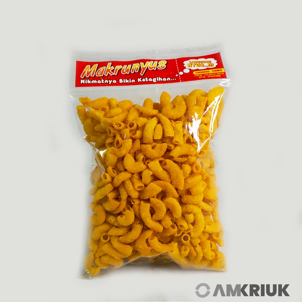 

MAKARONI [KEJU] MAKRUNYUS SPIRAL 200 GRAM AMKRIUK GURIH ENAK NIKMAT CIAMIS / MAKARONI ANEKA RASA / MAKARONI RENYAH / CEMILAN