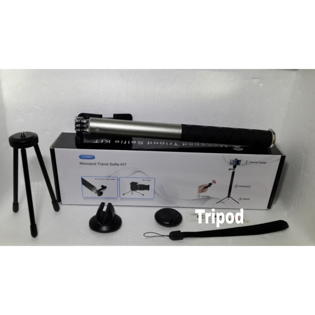 Monopod Tripod Tongsis Selfie Kit High Quality