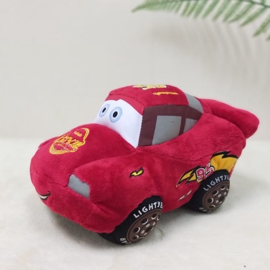 Boneka Cars M 25cm/boneka mobil Merah/Boneka Karakter/Boneka Mobil Balap