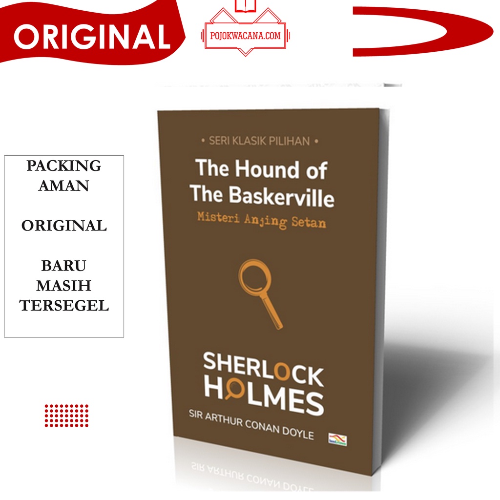 Original Novel Detektif Legendaris - Sherlock Holmes The Hound of The Baskerville  Misteri Anjing Se