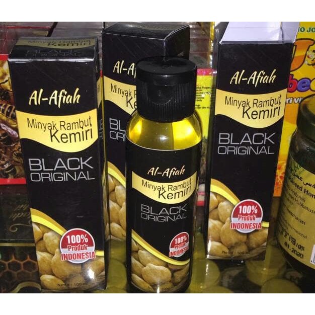 Minyak Rambut Kemiri Black Original Al Afiah BPOM ( Penyubur Rambut )