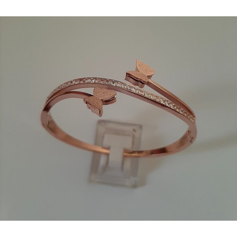 Gelang titanium wanita / Perhiasan titanium wanita model kupu kupu