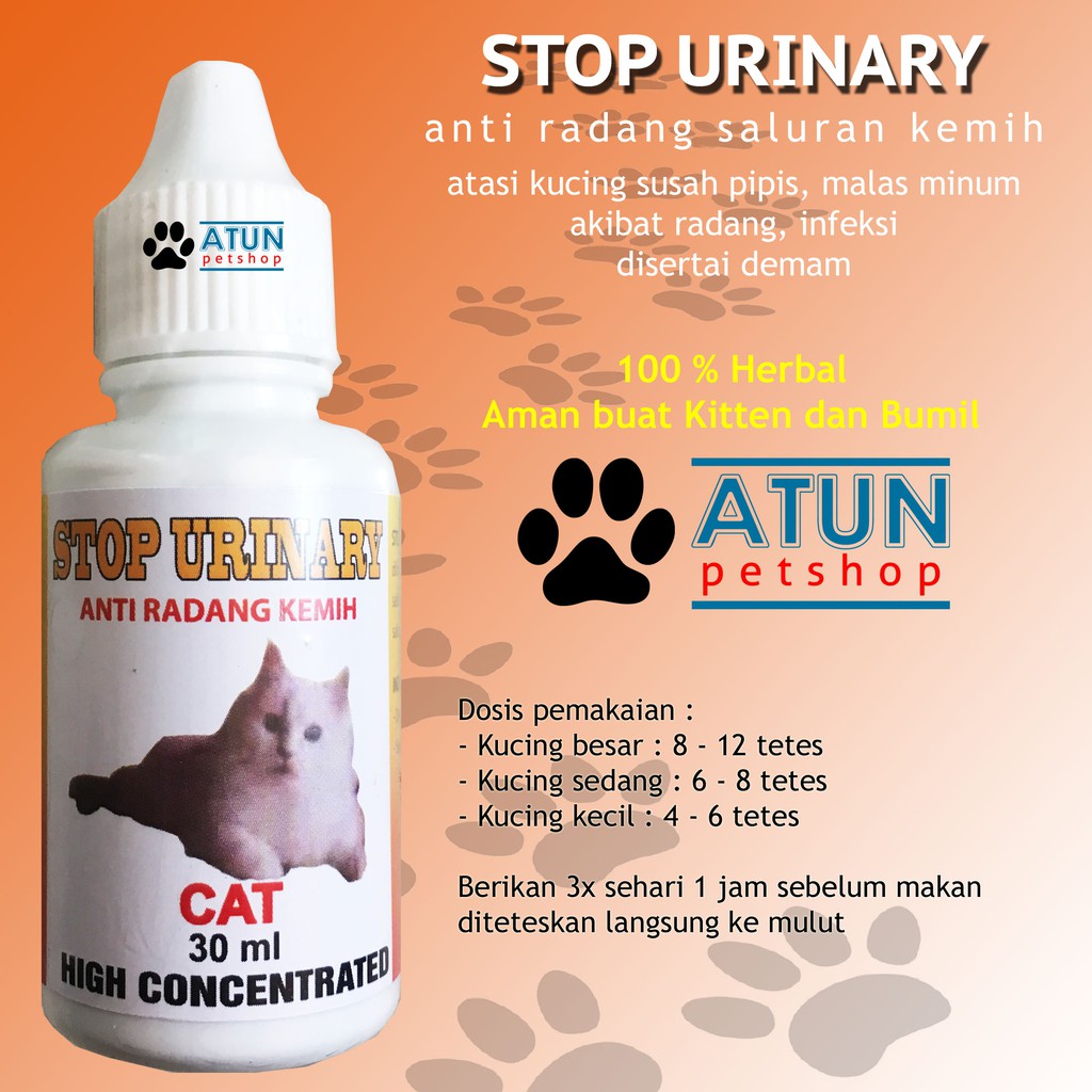 Obat Kucing Susah Buang Air Kecil Susah Pipis Stop Urinary | Shopee