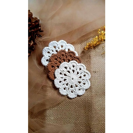 Tatakan Gelas Rajut / Alas Gelas Rajut