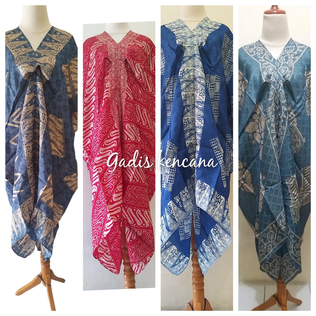 Kaftan batik.kaftan batik viscose semi sutra lembut batik cap manual variasi motif