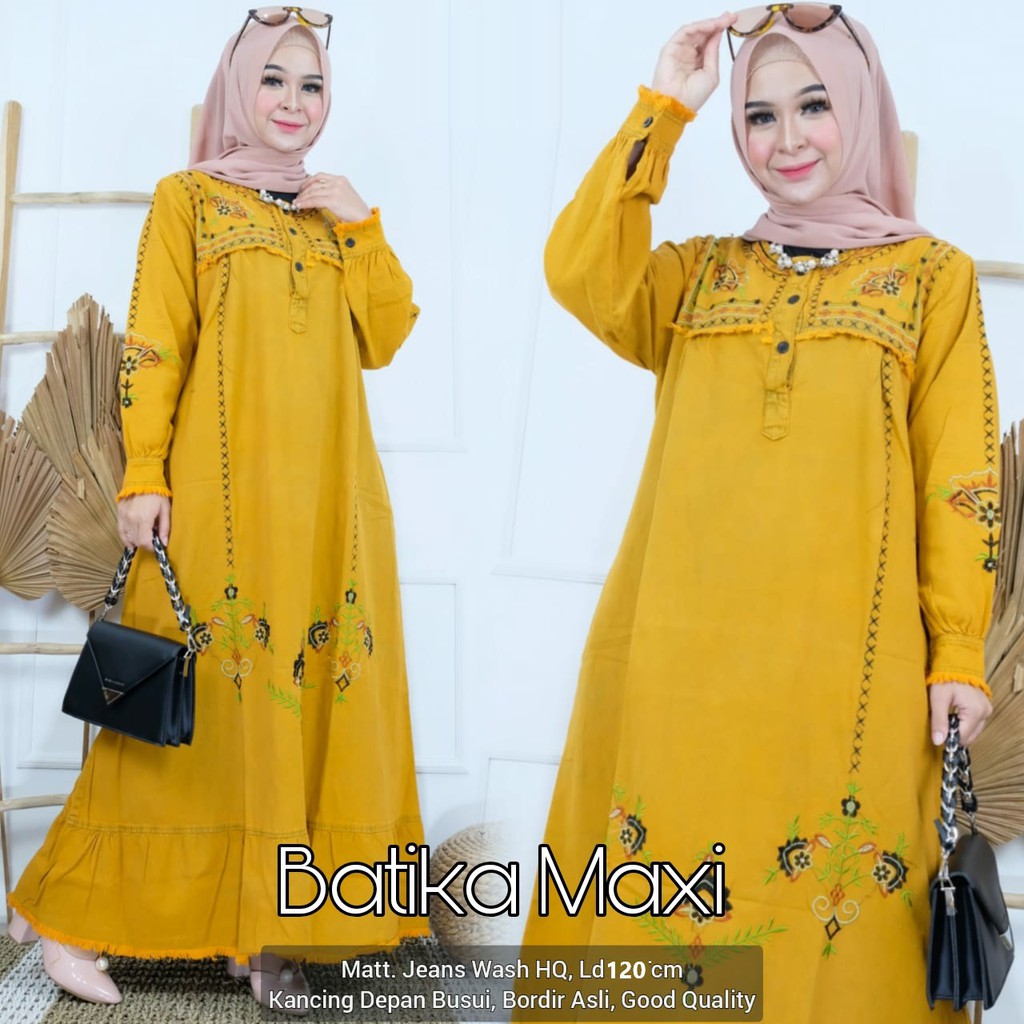 HOME DRESS JEANS JUMBO BATIKA MAXI GBM