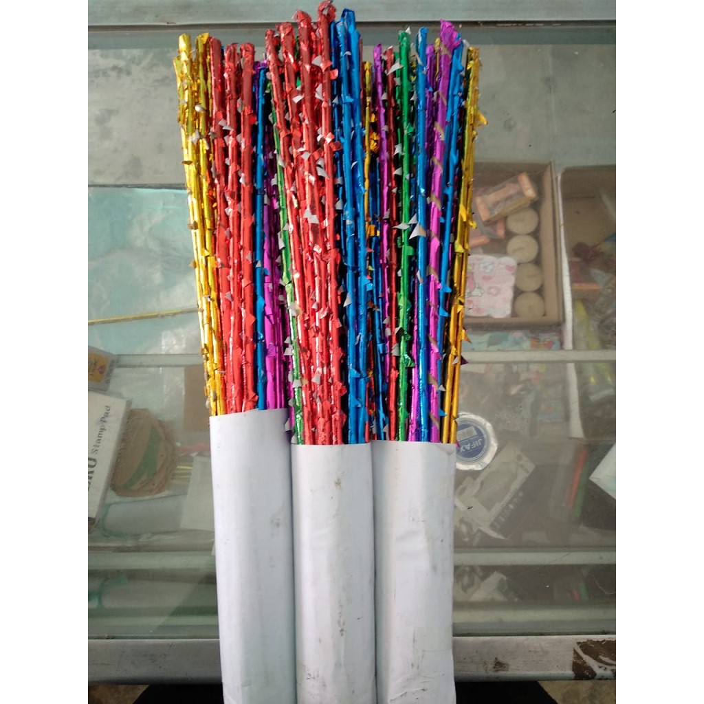 

Tiang / Gagang / Bambu / Lidi Bendera Kertas Crepe Aqiqah