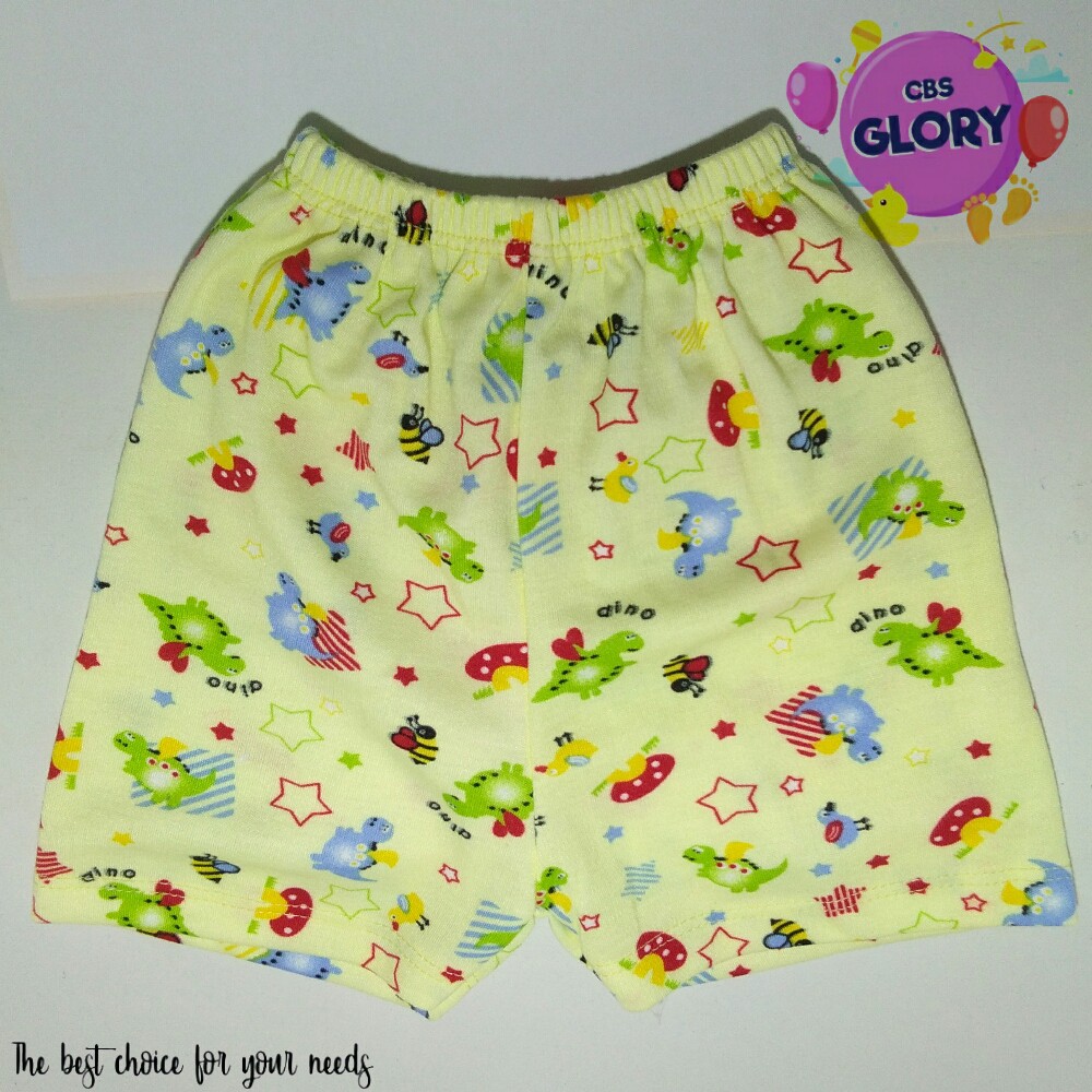 Celana Pendek Bayi Motif Dino/Ukuran S,M,L,XL/Bahan Katun Halus