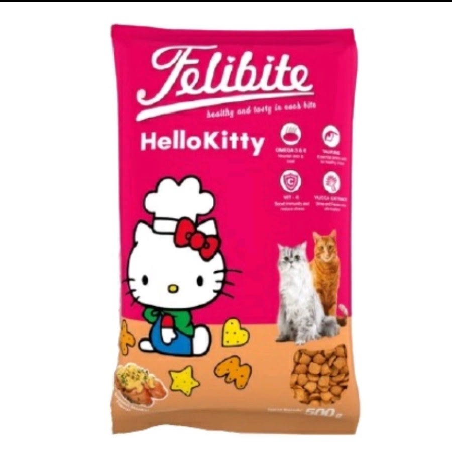 Pakan Kucing Felibite Ikan 500gram Makanan Kucing Freshpack 500Gram