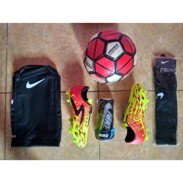 Paket komplit sepatu bola anak specs dragon sepatu bola specs anak paket komplit ukuran 33-37