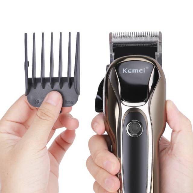 Hair Clipper Kemei KM-1990 Alat Mesin Cukur Rambut Cordless LCD Display