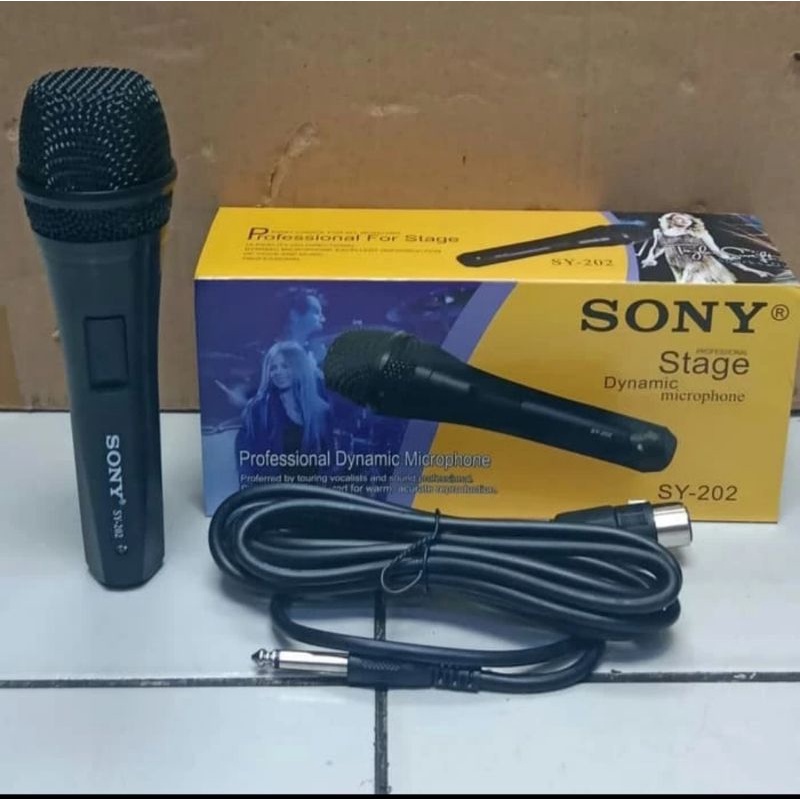 Microphone Sony SY 202 Mic Microphone Kabel