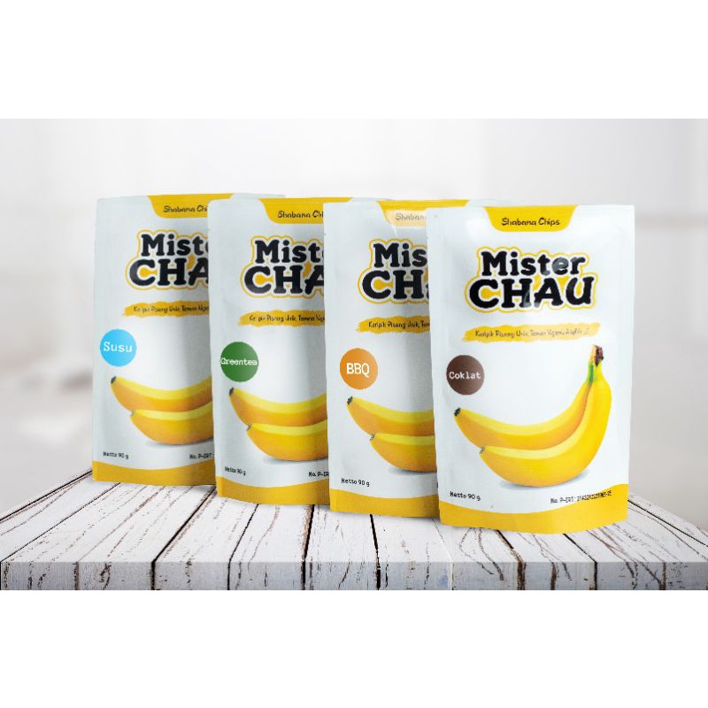 

misterchau keripik pisang paket isi 4