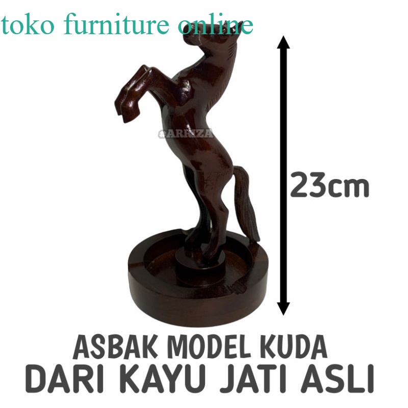 ASBAK KAYU  MODEL KUDA / ASBAK ROKOK PATUNG KUDA / ASBAK ROKOK KAYU JATI MODEL KUDA / ASBAK KAYU JAT