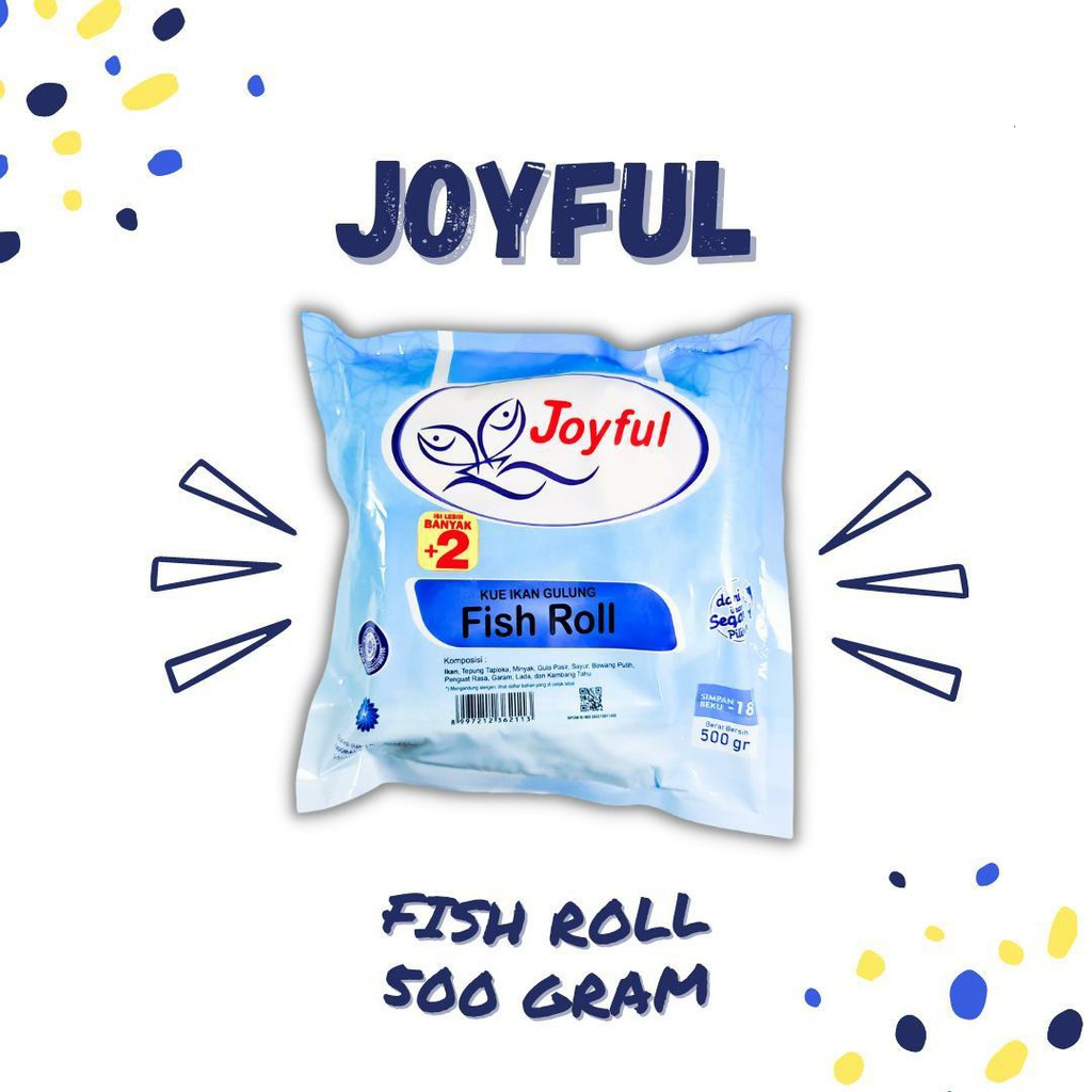 

ADDRIELLA - JOYFUL FISH ROLL 500gr | JOYFUL/FROZENFOOD/FROZENFOOD MURAH