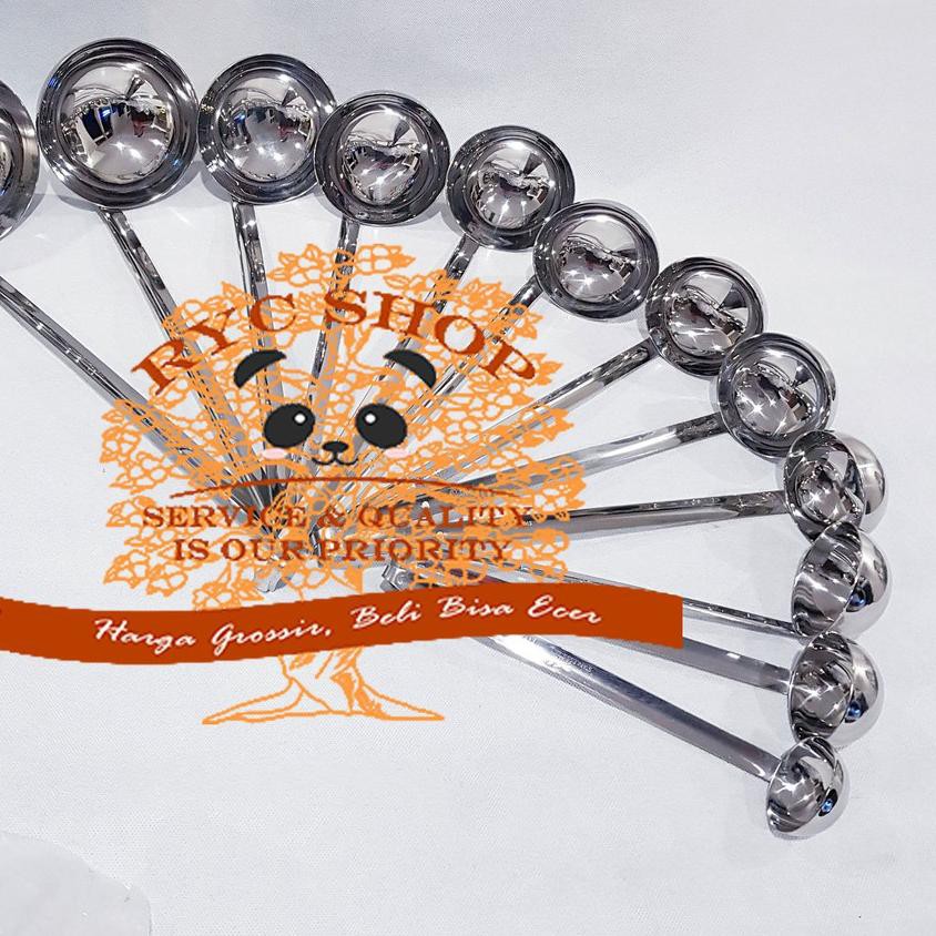 Irus Bakso Stainless 30-600 cc / Centong Bakso / Centong Sayur / Syrup Ladle Stainless Steel