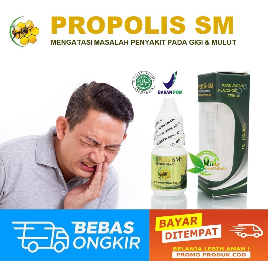 OBAT ABSES GIGI PADA ANAK DAN ORANG DEWASA - HERBAL ALAMI - PROPOLIS SM
