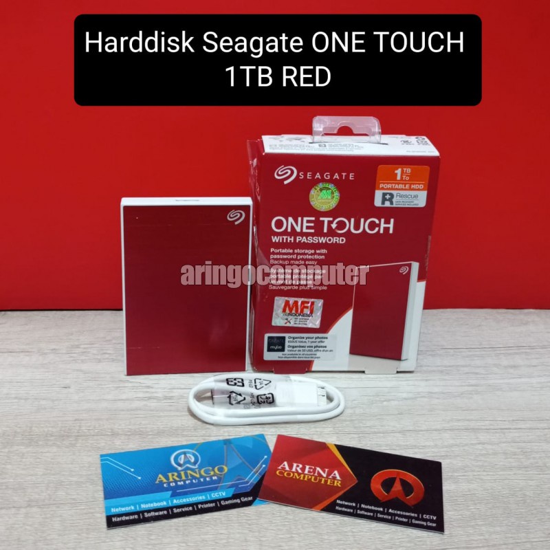 Harddisk Seagate ONE TOUCH 1TB RED
