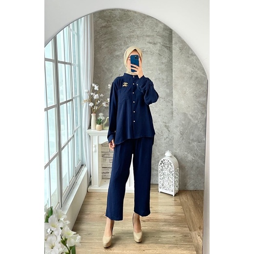 ONE SET CRINKLE MELSI JUMBO XXL PITA TALI MUSLIM POLOS GROSIR MURAH PGMTA BUMIL BUSUI