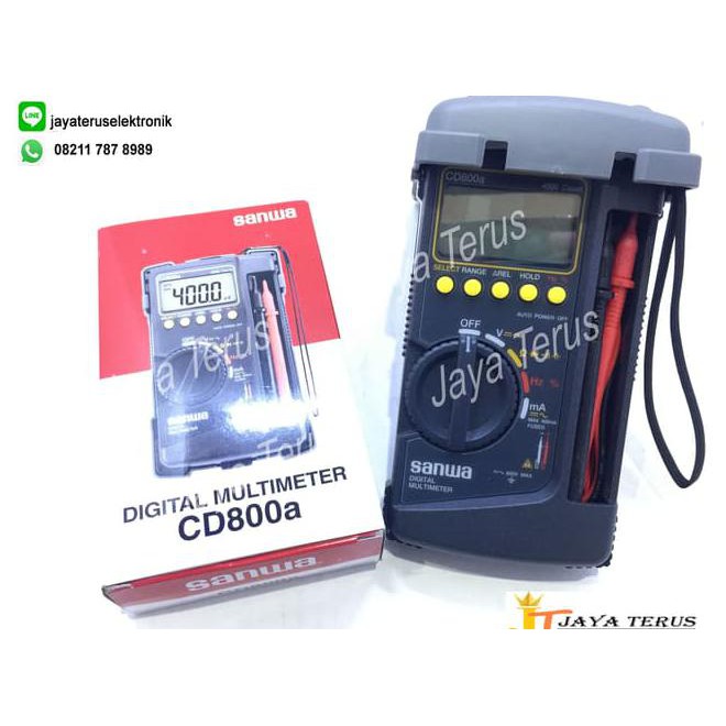 Promo Akhir Tahun Sanwa Digital Multimeter Cd-800A ( Sanwa Original )/Multitester Sanwa