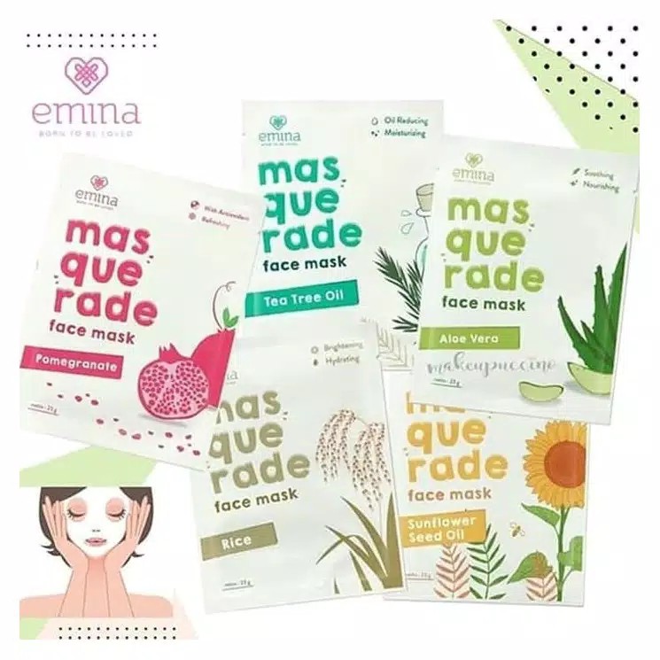 Jual Emina Face Mask Masquerade ( Sheet Mask ) Shopee Indonesia