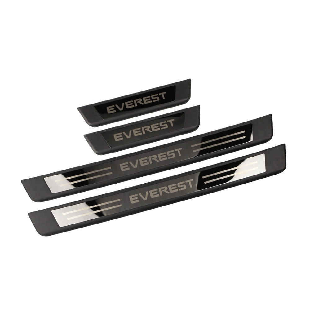 4pcs Stiker Plat Pedal Pintu Mobil Untuk Ford Everest 2016-2022