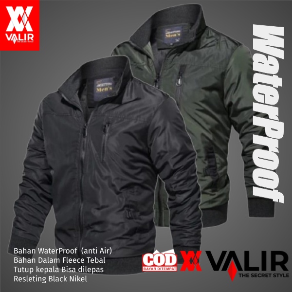 Valir Pixon - Jaket Pria Casual Terbaru | Jaket Outdoor | Jaket Anti Air | Jaket Parasut Pria