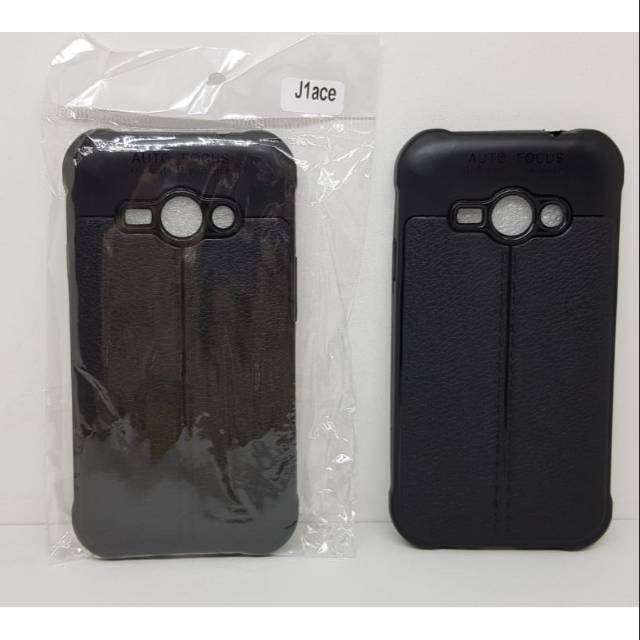 Auto Focus Samsung J1 Ace 4.3 inchi Leather Soft Case Samsung J110 AUTOFOCUS Motif Kulit Jeruk