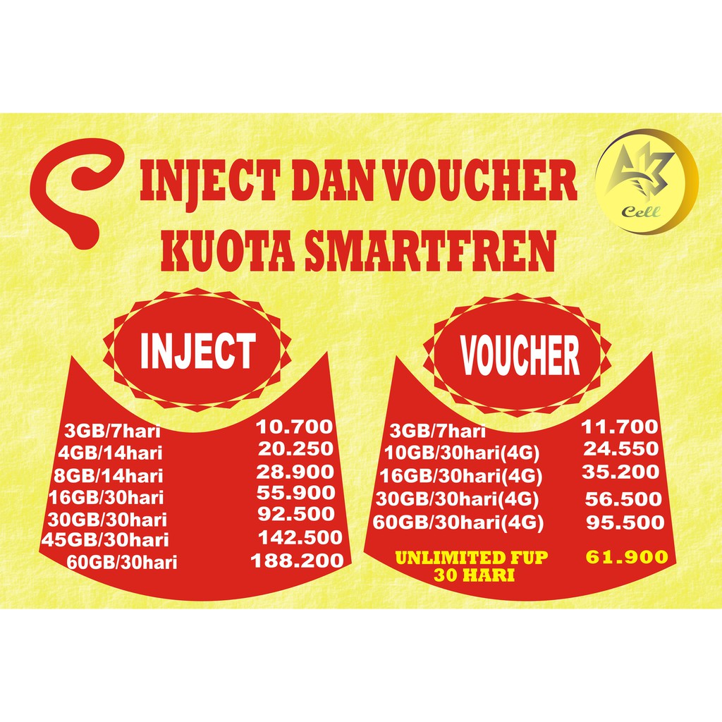 INJECT dan VOUCHER SMARTFREN 2(NEW &FAST RESPON)