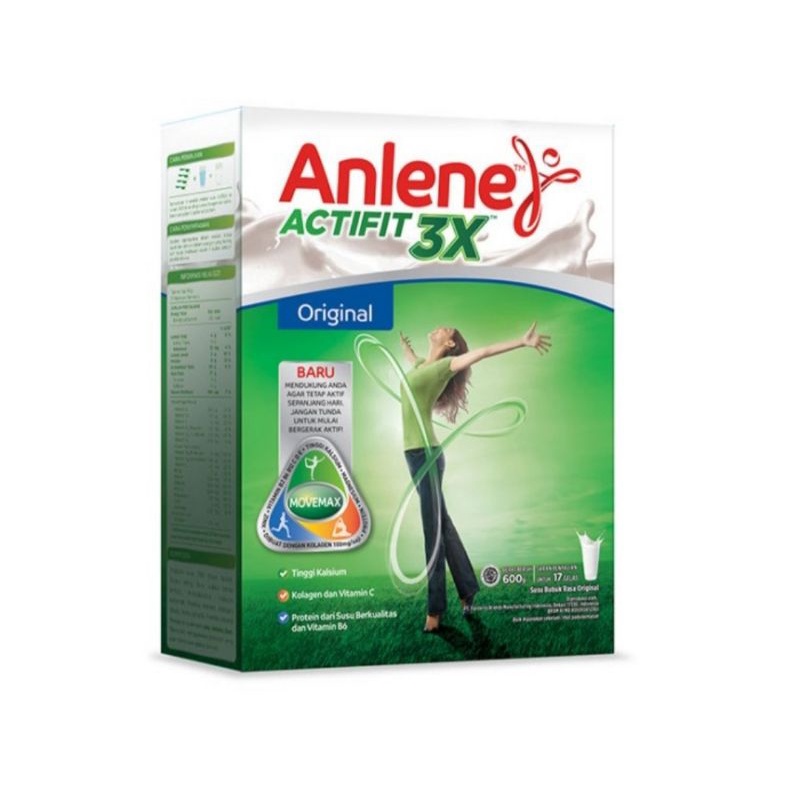 

Anlene Actifit 3X Original Vanilla Coklat / Cokelat 590 gram / 590gr