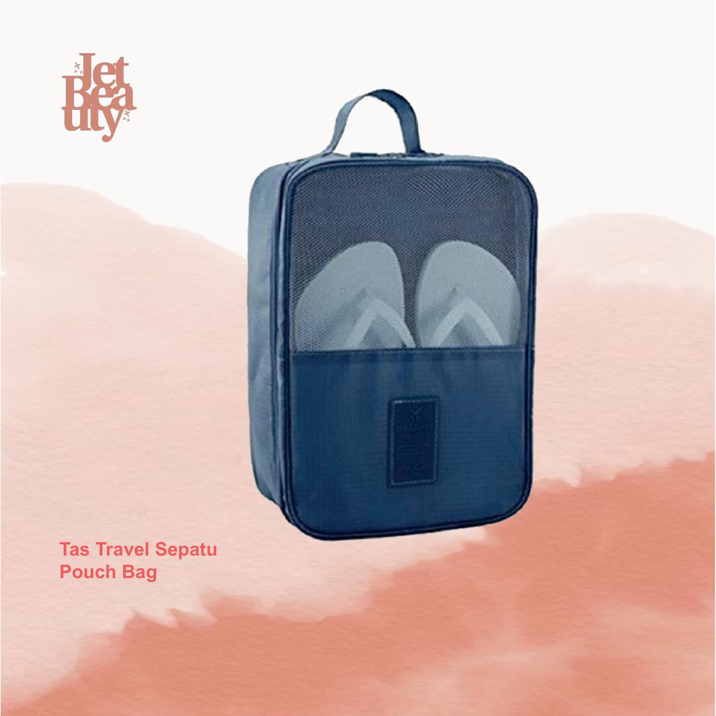 Tas Sepatu Travel dengan Pouch / Tas Sepatu waterproof
