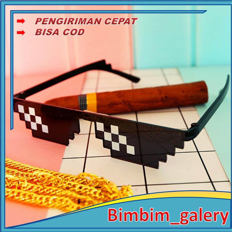 KACAMATA THUG LIFE MOSAIC km8bit FASHION UNISEX MURAH KACAMATA SUNGLASSES BIMG