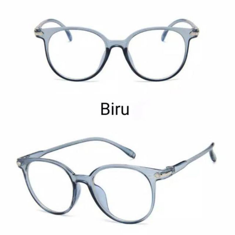 Kaca mata anti radiasi frame warna hitam-2