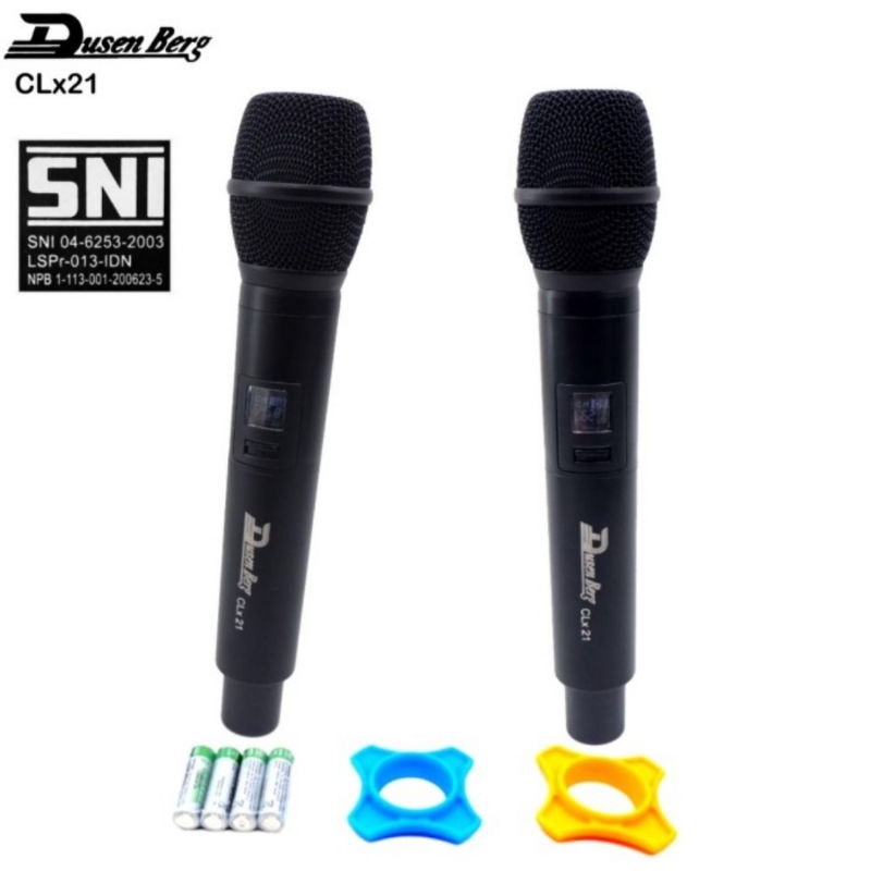 Mic Wireless DUSENBERG CLx21 Display Digital Jarak 20 Sampai 50 Meter