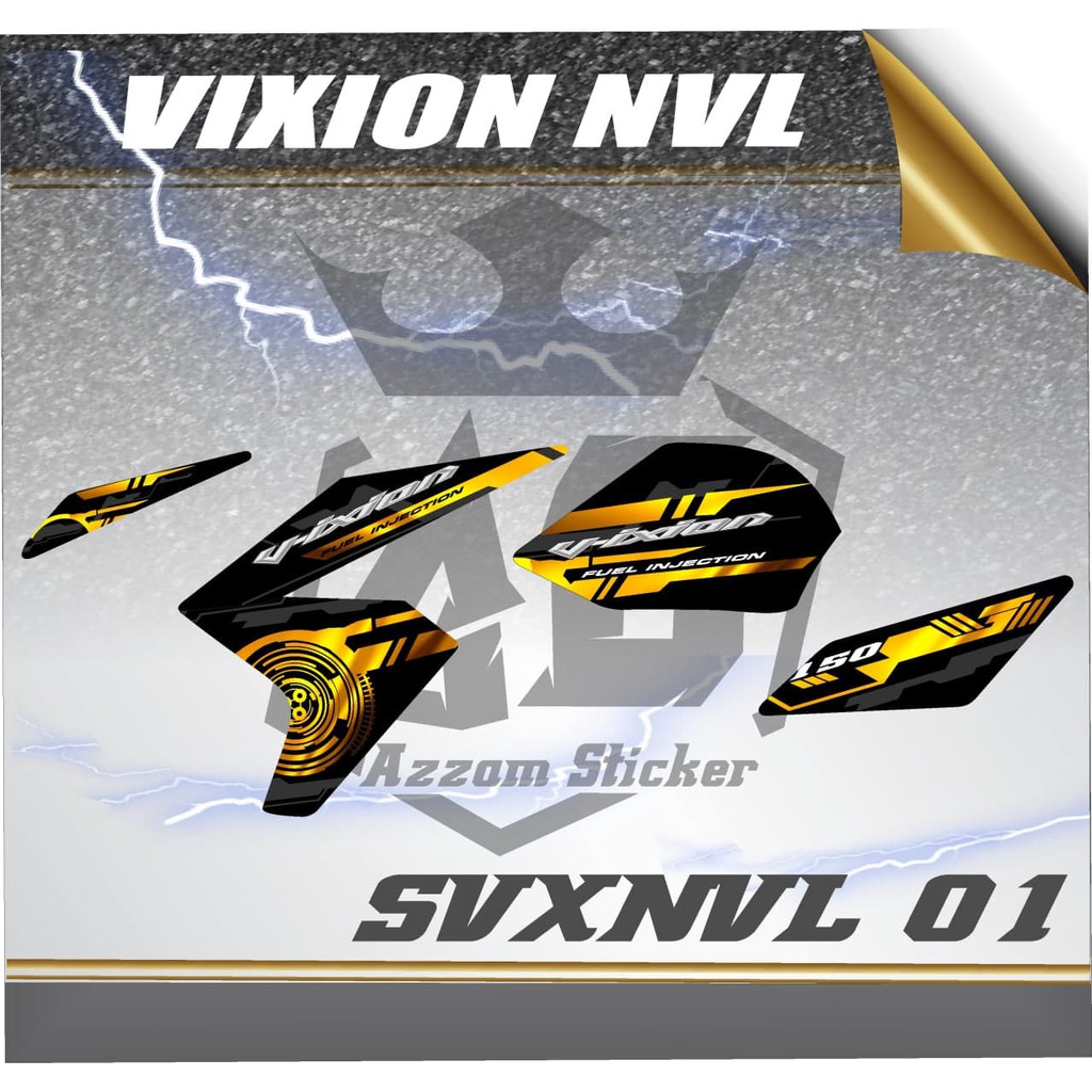 Striping Variasi Vixion NVL -  sticker Vixion VNL STICKER  VARIASI VIXION NVL Variasi 01