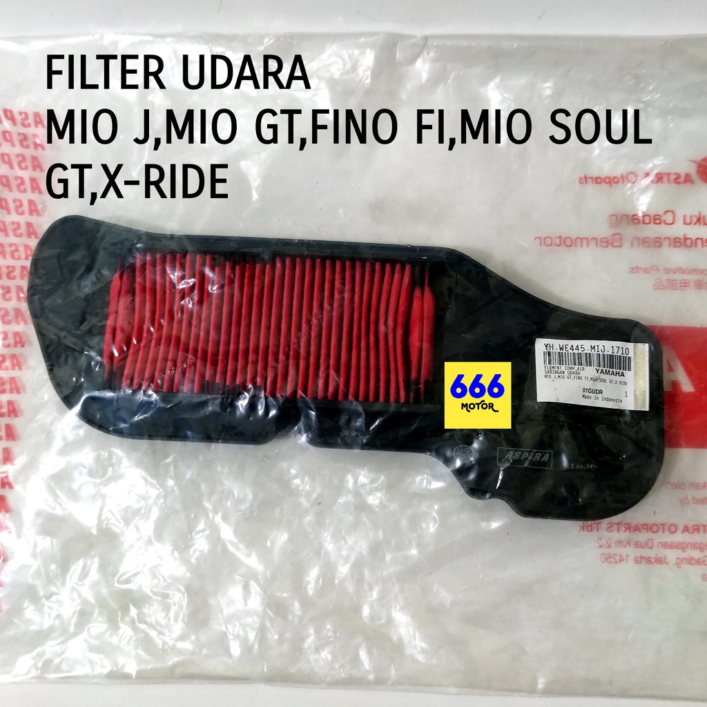 FILTER UDARA MIO J MIO GT FINO FI MIO SOUL GT X-RIDE SARINGAN KARBURATOR ASPIRA YH-WE445-MIJ-1710