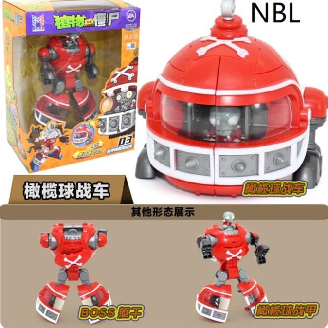 BEST SELLER J3 - MAINAN PLANTS VS ZOMBIES TOYS DEFORMATION ROBOT KING KONG ZOMBIE HAPPY SHOPING